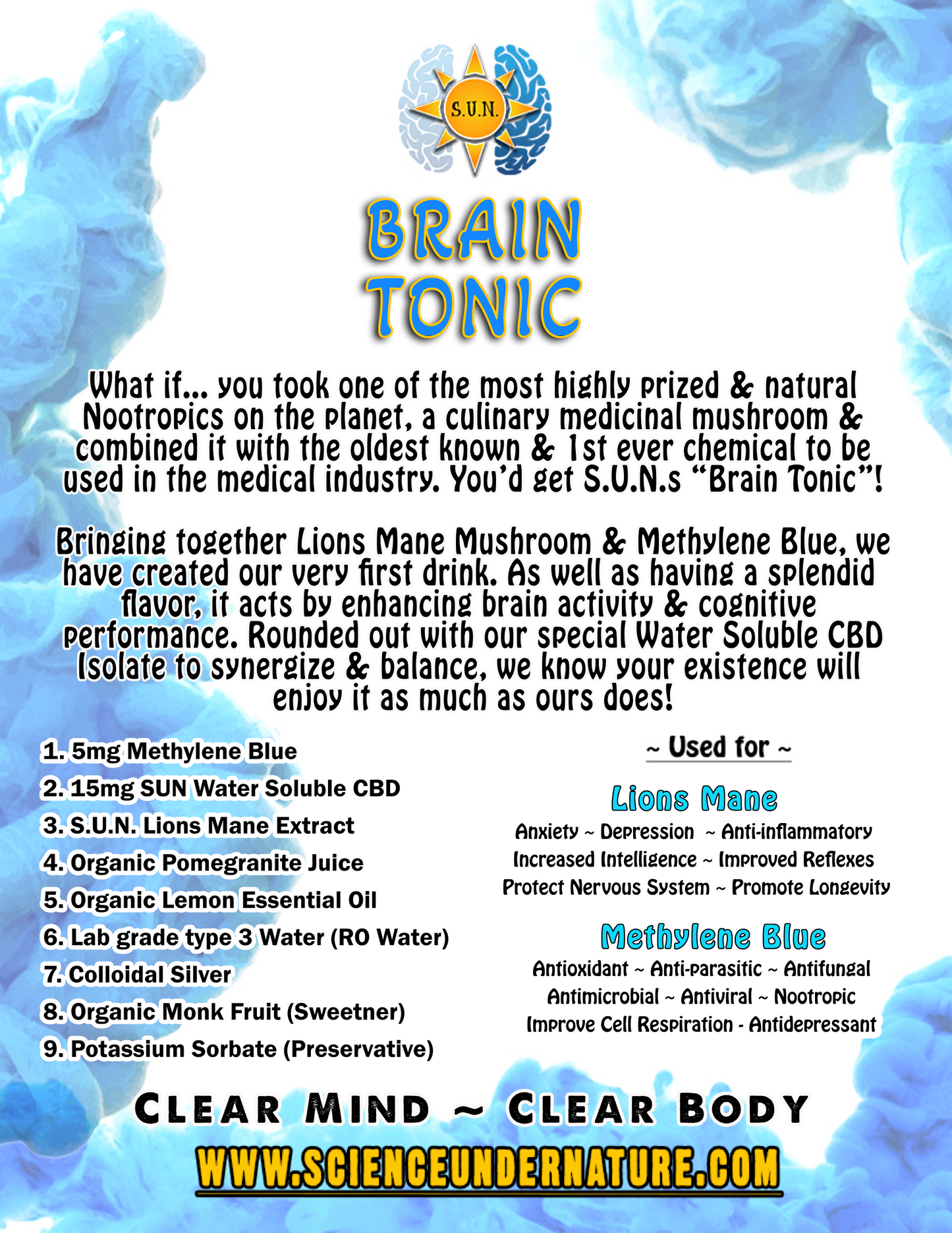 10oz Brain Tonic
